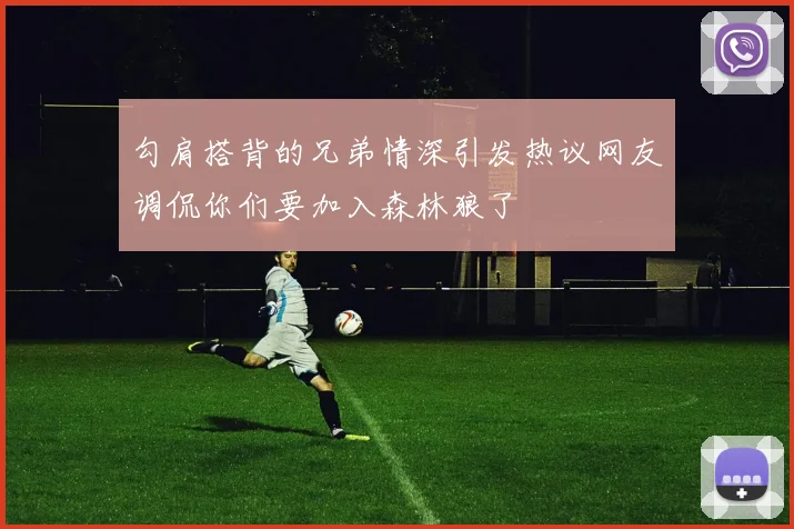 勾肩搭背的兄弟情深引发热议网友调侃你们要加入森林狼了